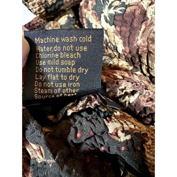 UBU Women's Reversible Lightweight Crinkle Packable Coat Tan/Green Size Medium - Picture 16 of 16